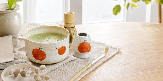 Individuelles Matcha-Set mit Wunschmotiv – Handbemaltes Unikat (4-teilig) – Ansicht 2